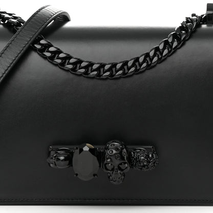 Alexander McQueen Calfskin Knuckle Shoulder Bag Black 6 of 11