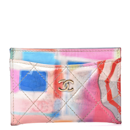 Chanel Patent Printed Quilted Card Holder Multicolor 1 of 8