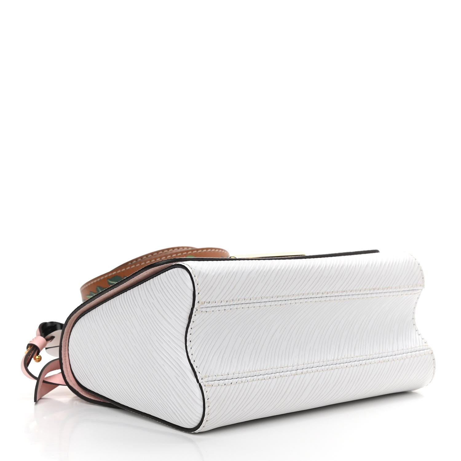 Louis Vuitton Epi Asnieres Flowers Twist Shoulder Bag PM White 5 of 15