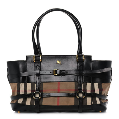 Burberry House Check Bridle Calfskin Kent Bag Black 1 of 12