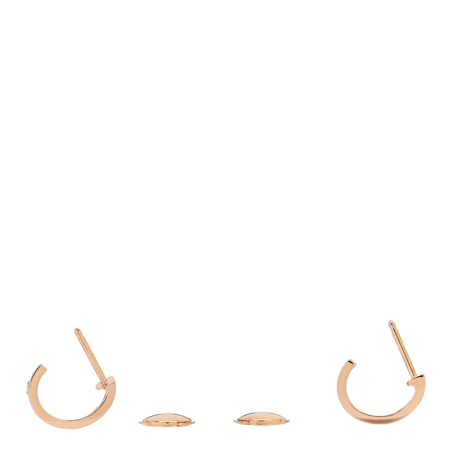 Cartier 18K Pink Gold Small LOVE Hoop Earrings 3 of 6