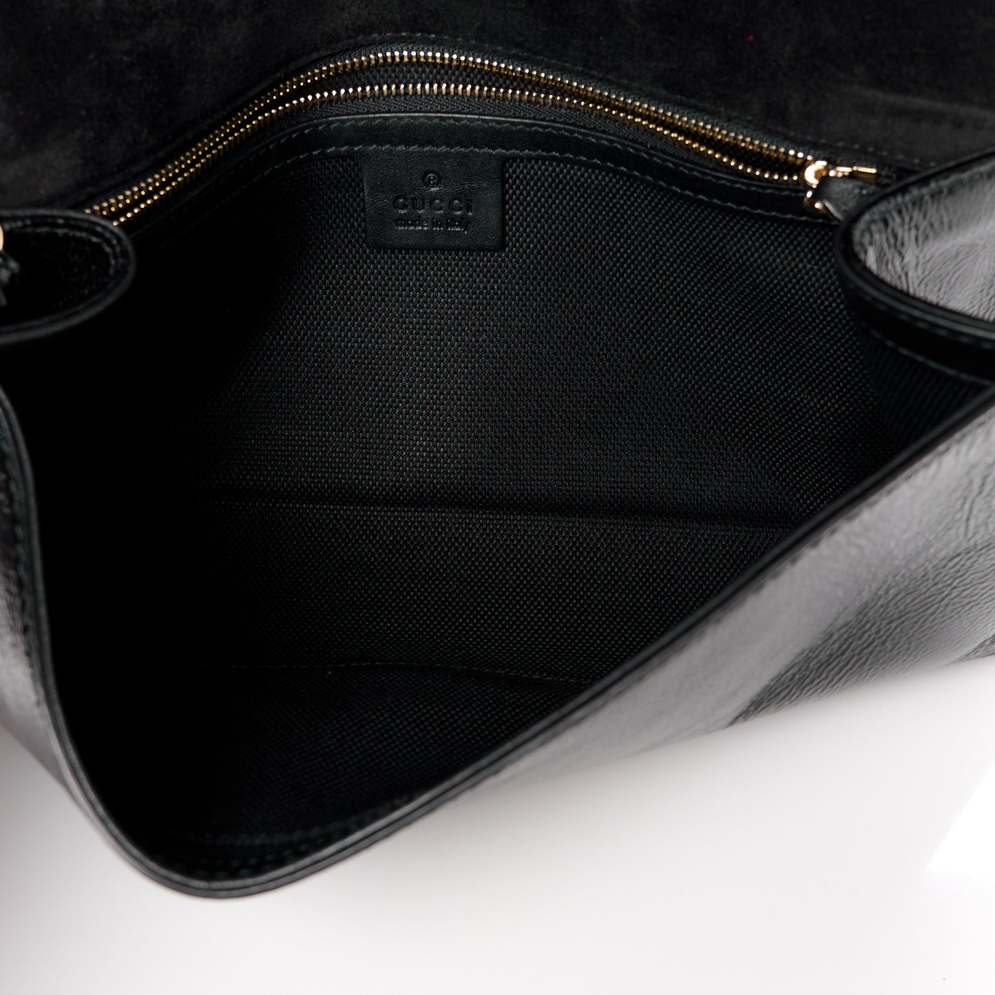 Soft Patent Medium Soho Clutch Black