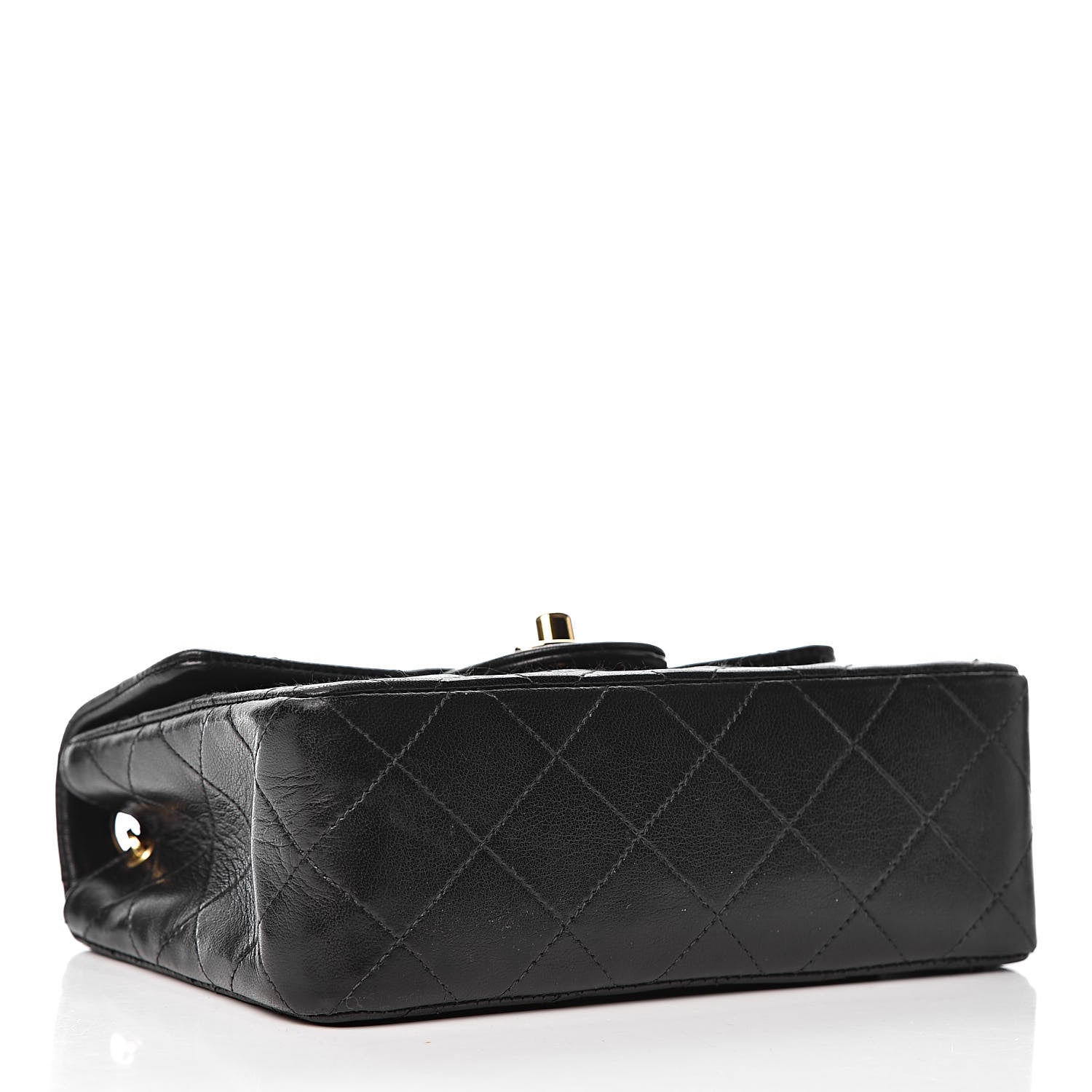 Chanel Lambskin Quilted Mini Square Flap Bag Black 4 of 13