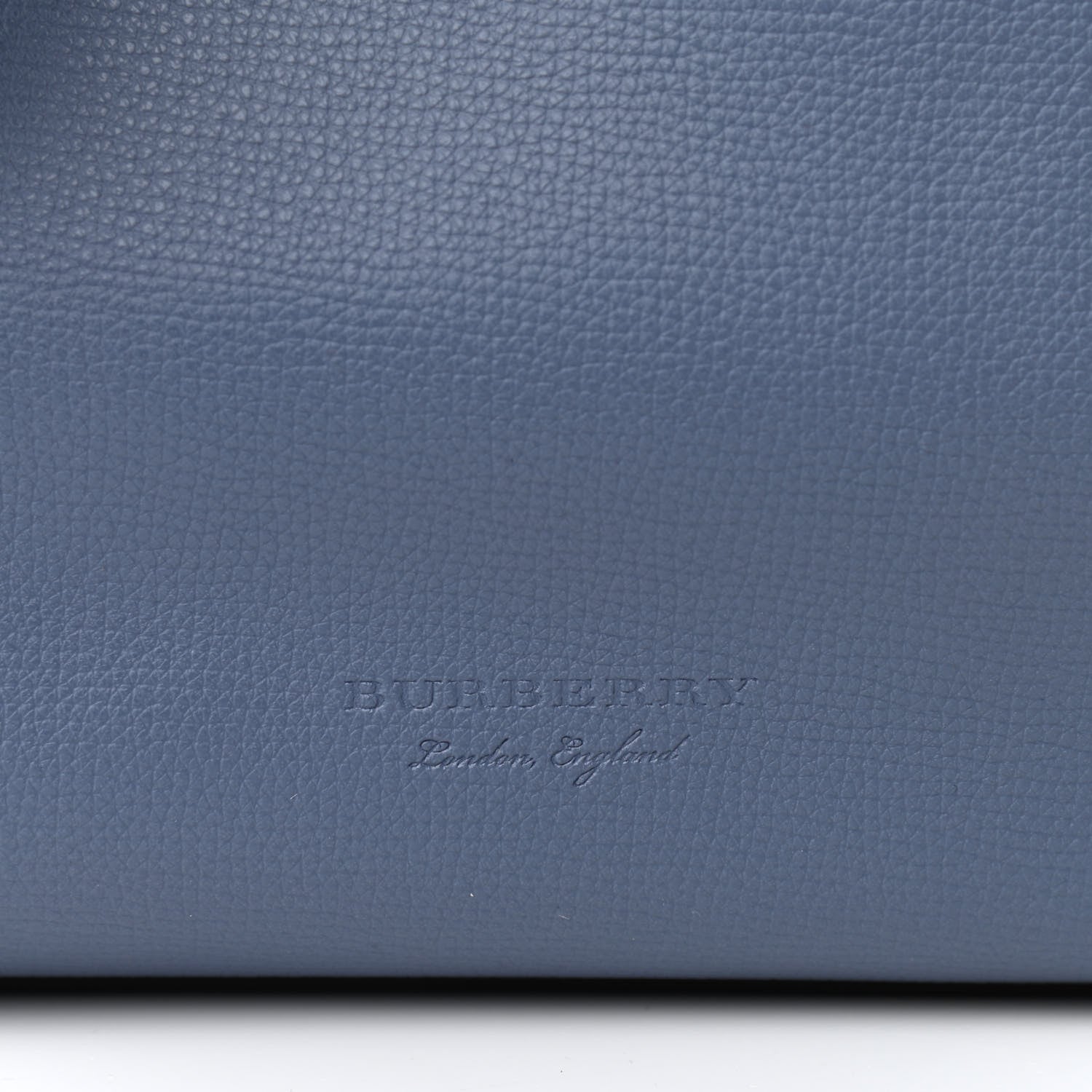 Burberry Calfskin Haymarket Check Medium Reversible Tote Blue 6 of 10