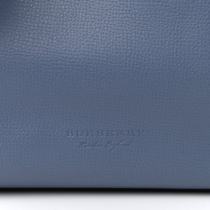 Burberry Calfskin Haymarket Check Medium Reversible Tote Blue 6 of 10