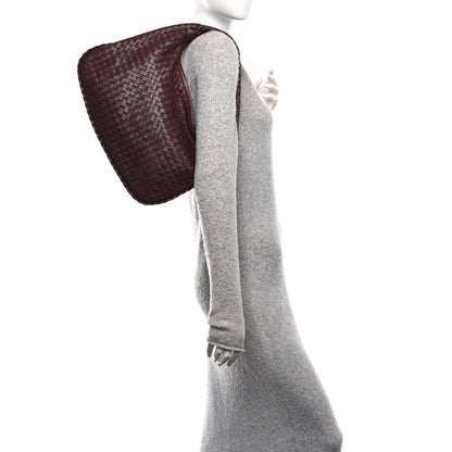 Bottega Veneta Nappa Intrecciato Medium Veneta Hobo Dark Red 2 of 9