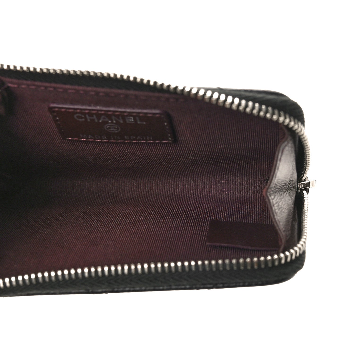 Chanel Caviar Quilted Key Holder Case Black 5 of 9