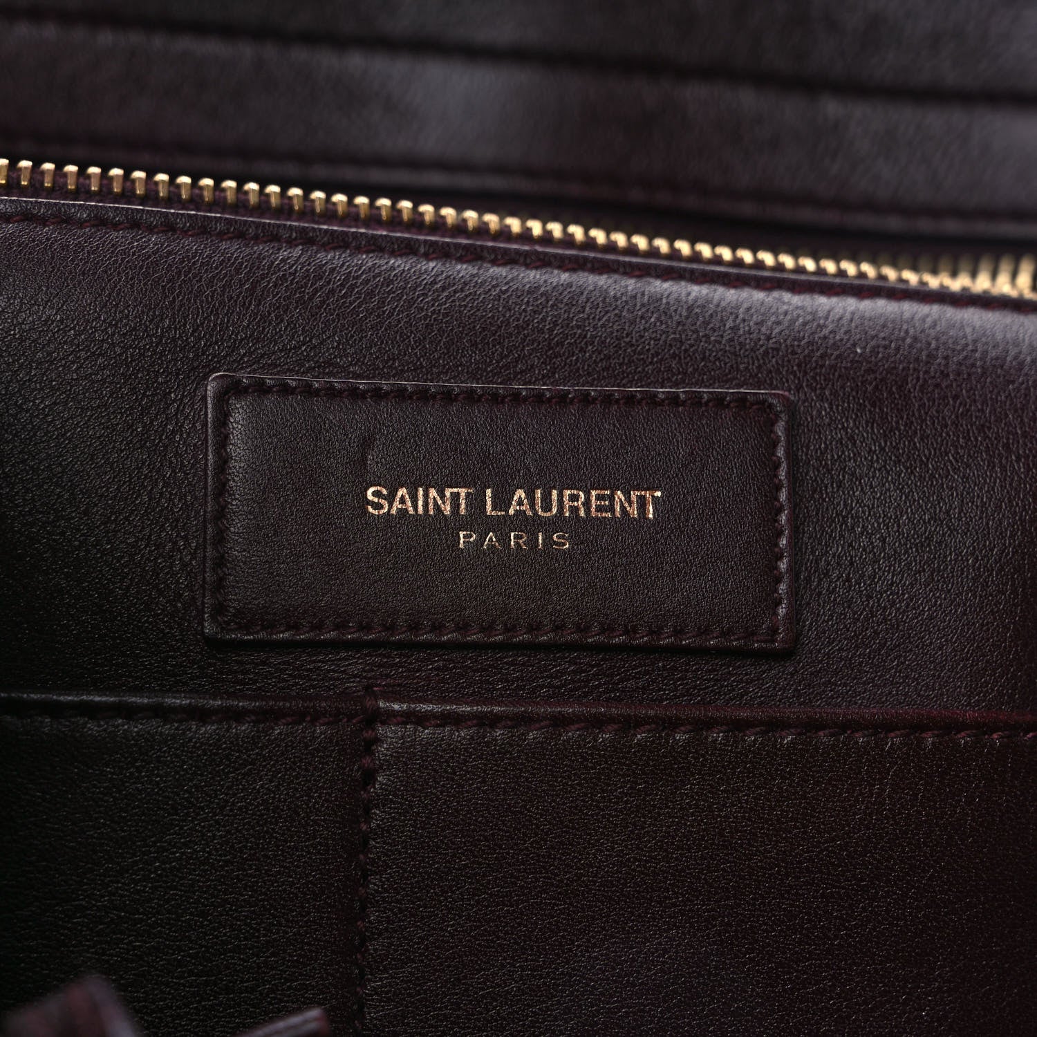 Saint Laurent Calfskin Medium Classic Y Cabas Bordeaux 6 of 13