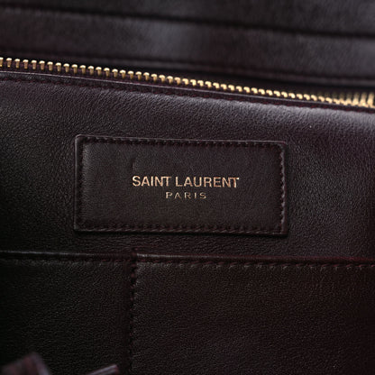 Saint Laurent Calfskin Medium Classic Y Cabas Bordeaux 6 of 13