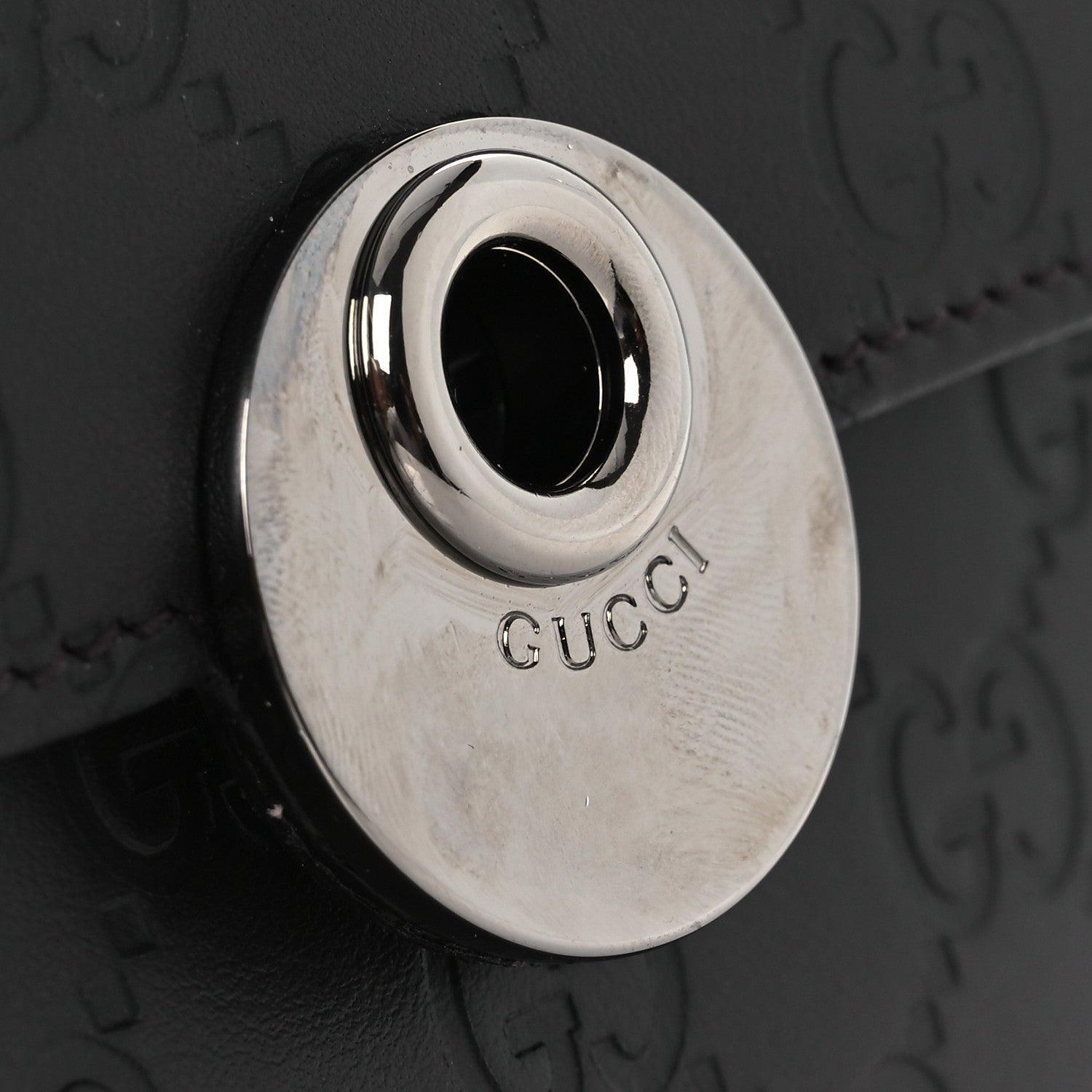 Gucci Guccissima Eclipse Continental Flap Wallet Dark Brown 9 of 10