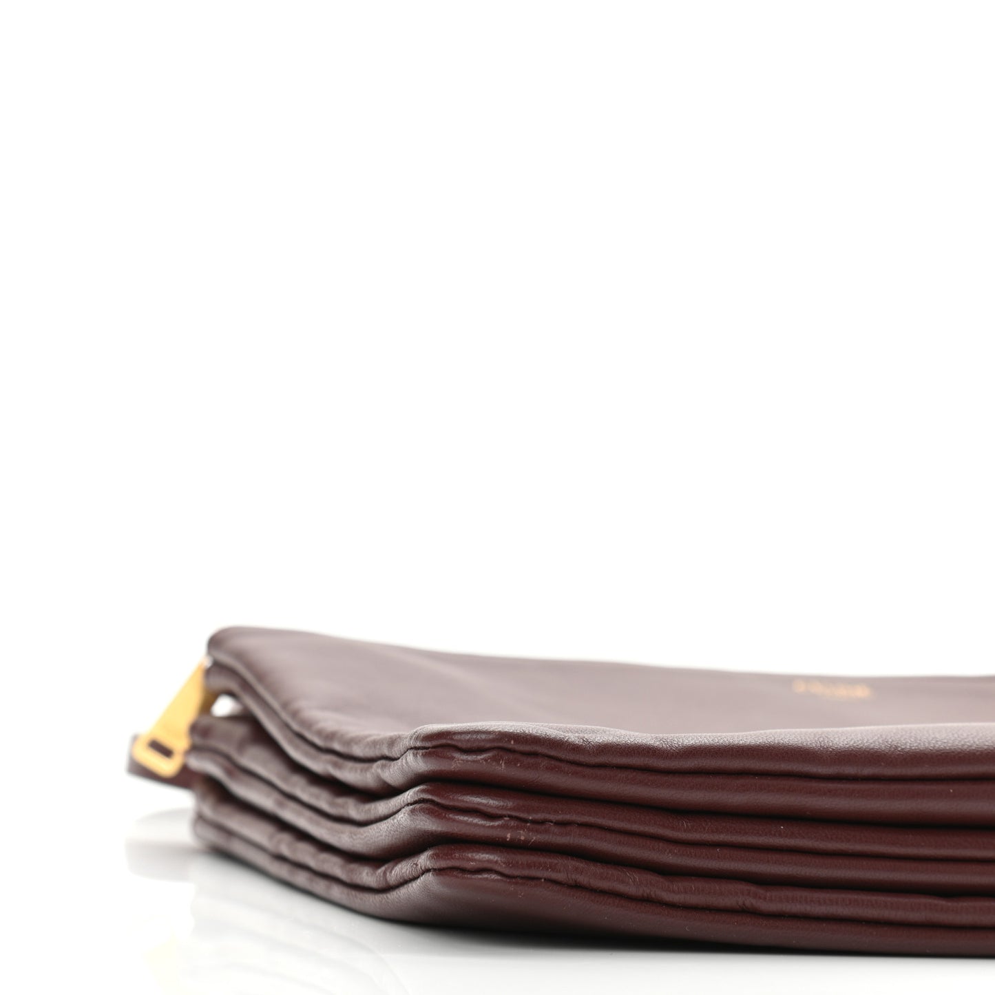 Lambskin Large Trio Crossbody Bag Burgundy