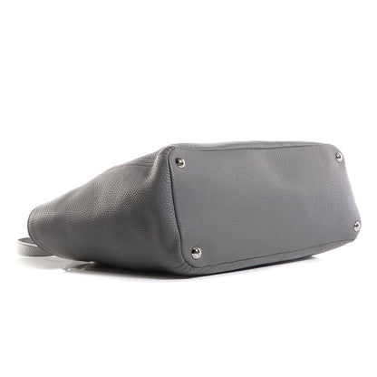 Prada Vitello Daino Side Pocket Tote Marmo 4 of 11