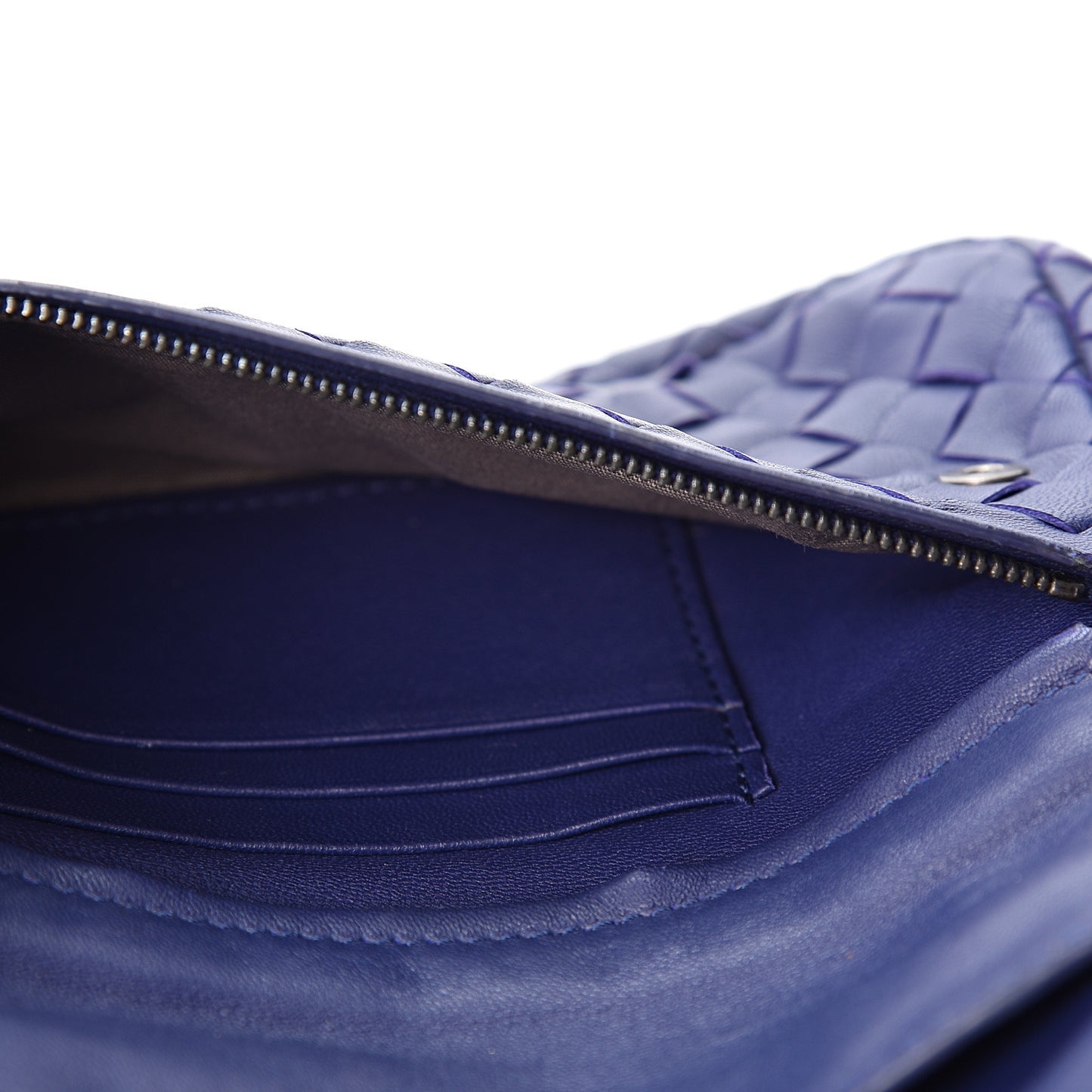 Nappa Intrecciato Small Chain Crossbody Atlantic