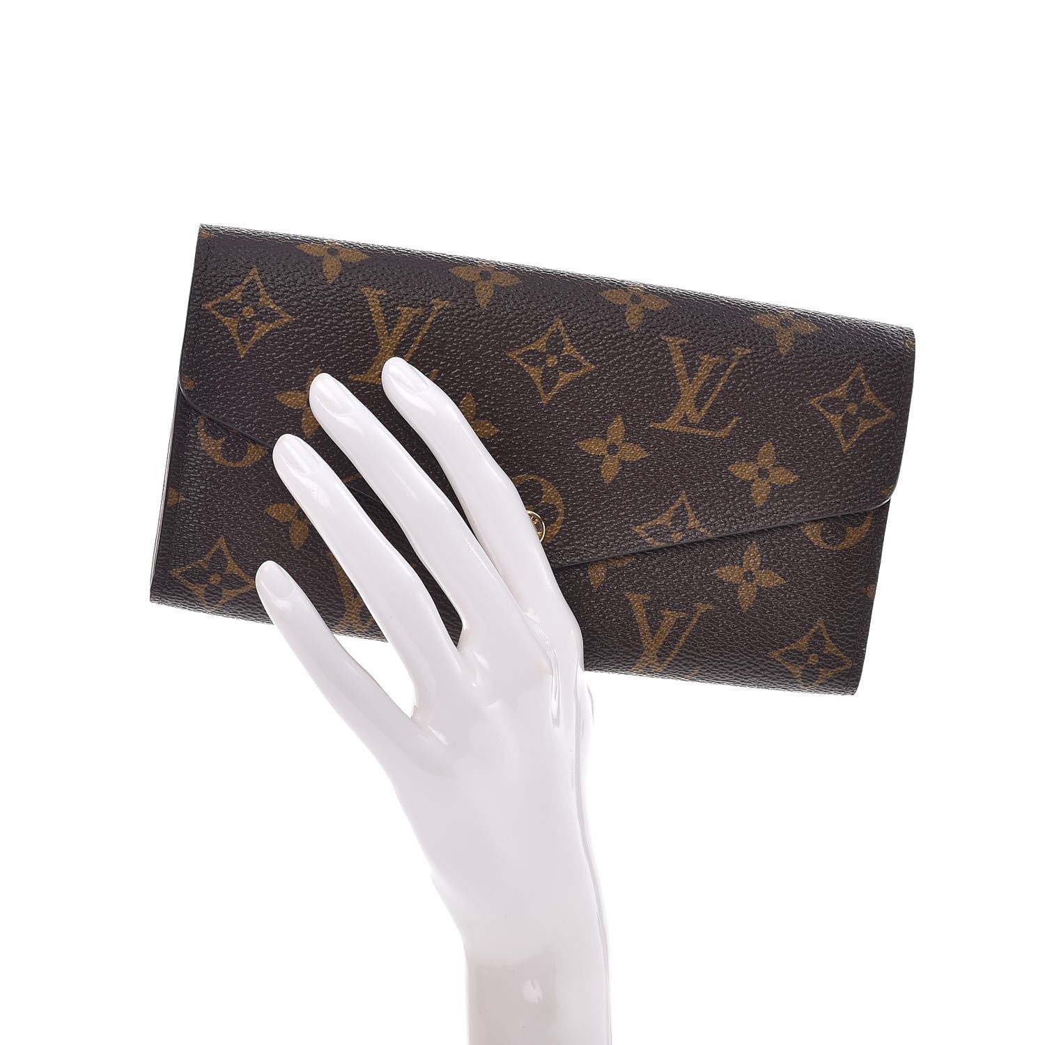 Louis Vuitton Monogram Sarah Wallet NM Rose Ballerine 2 of 8