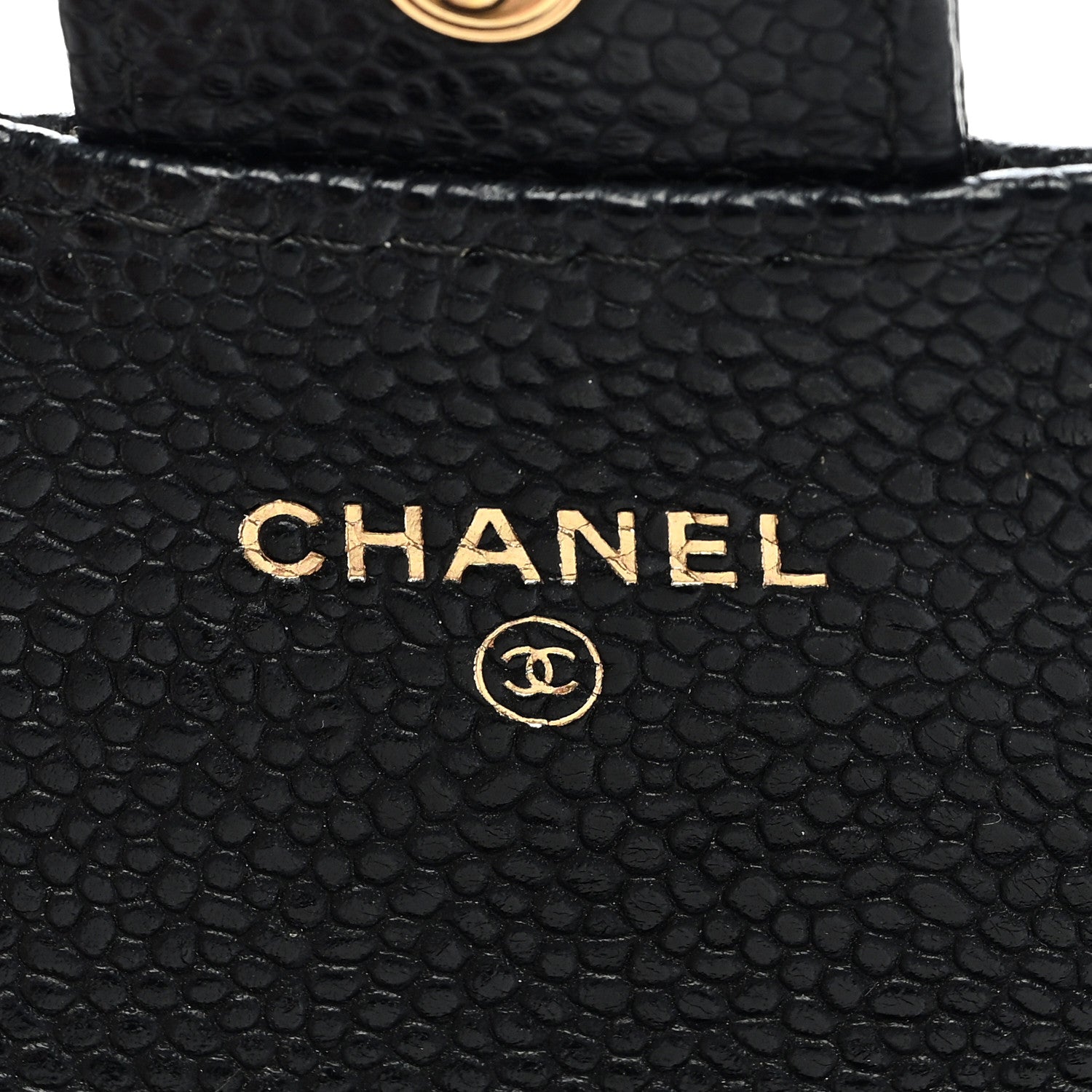 Chanel Caviar Quilted Flap Card Holder Wallet Black 6 of 8
