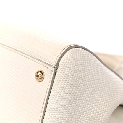 Dolce & Gabbana Stampa Iguana Crystal Medium Miss Sicily Satchel White 10 of 22