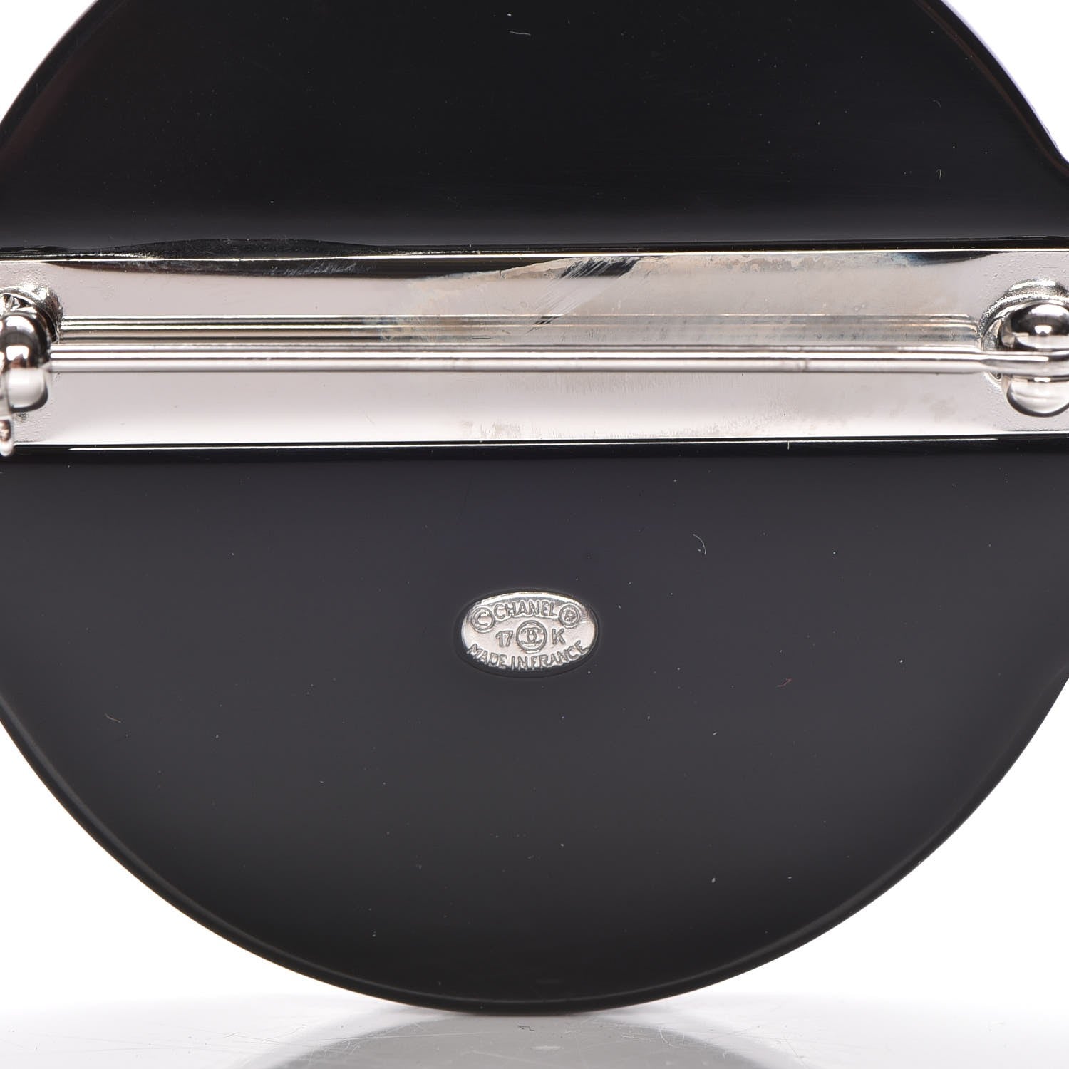 Chanel Glittered Resin Strass Planet Brooch Silver Blue Pink 4 of 5