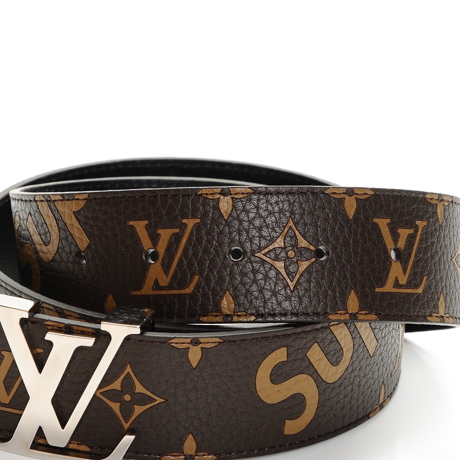 Louis Vuitton X SUPREME Monogram 40mm LV Initiales Belt 90 36 4 of 9