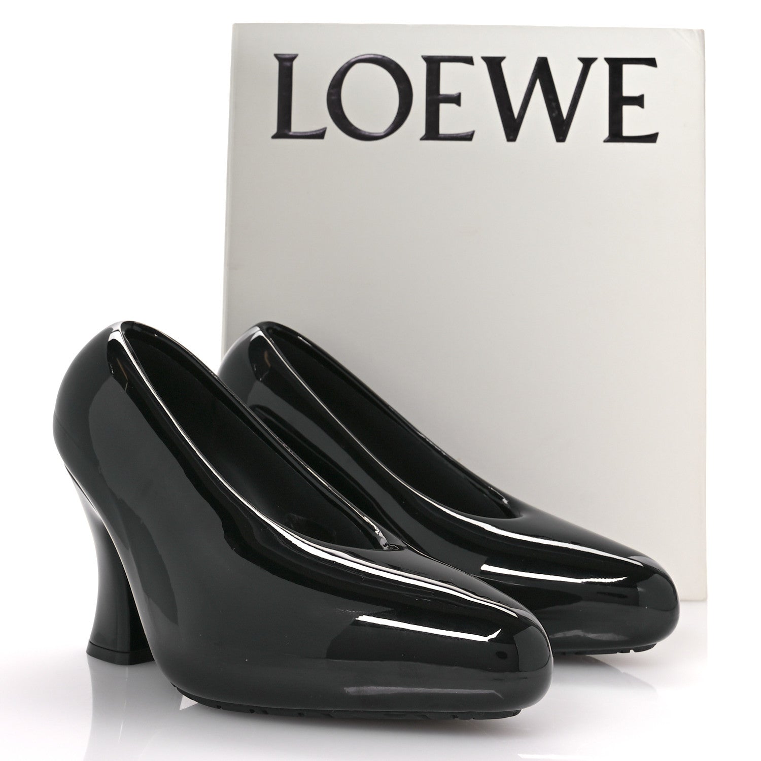 Loewe Lacquered Foam Comic 90 Pump 38 Black 8 of 8