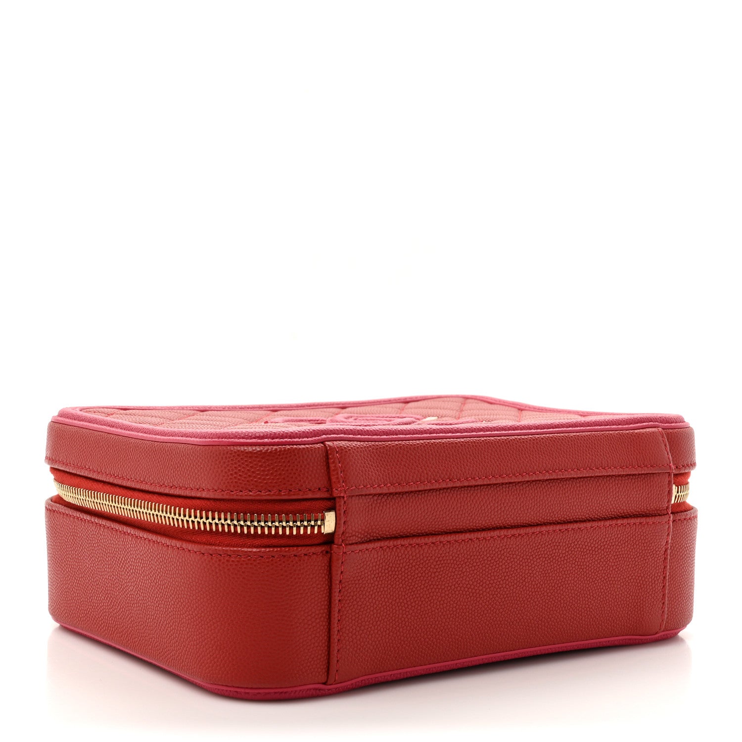 Chanel Caviar Quilted Medium CC Filigree Vanity Case Pink 4 of 11