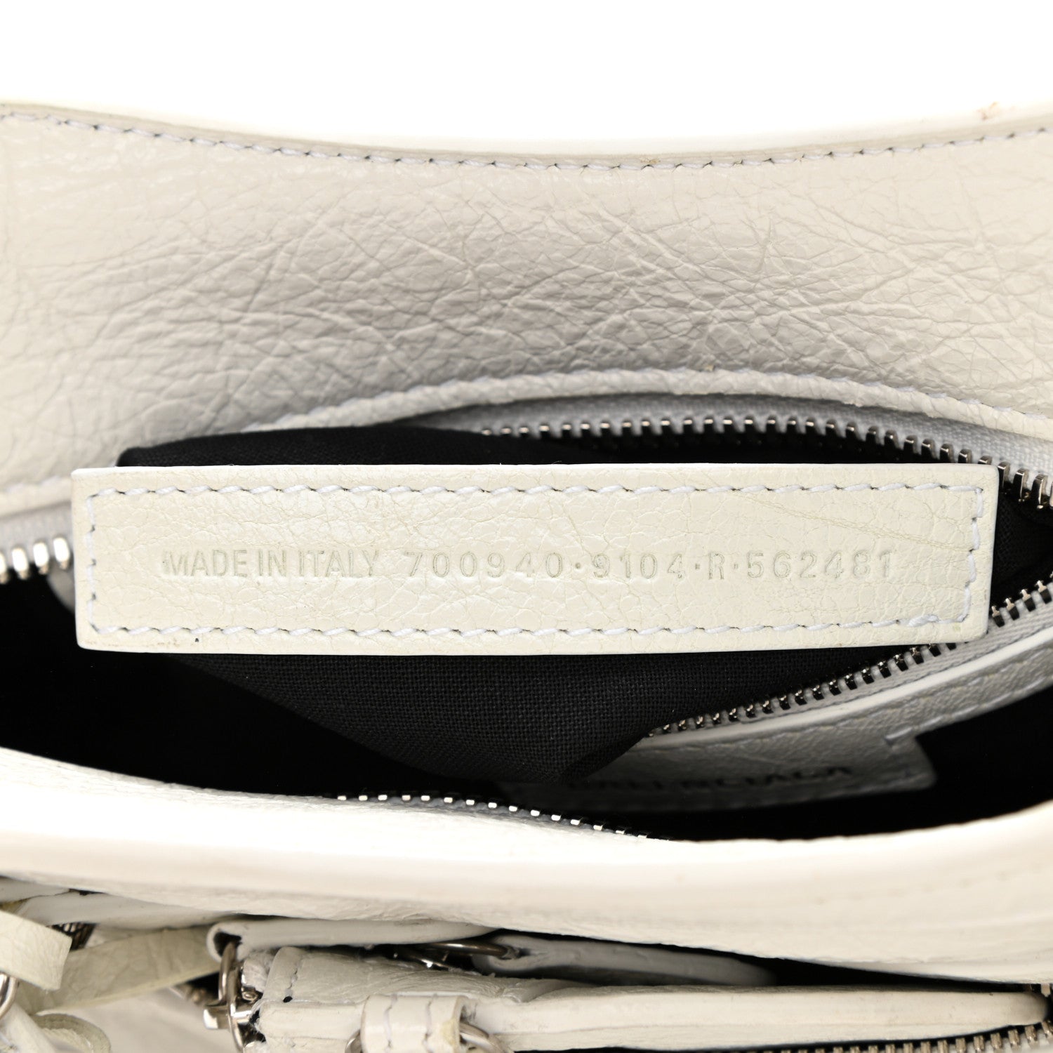 Balenciaga Agneau Arena Neo Cagole Handbag XS Optic White 8 of 11