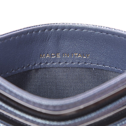 Chanel Iridescent Caviar Quilted Card Holder Dark Blue 7 of 9