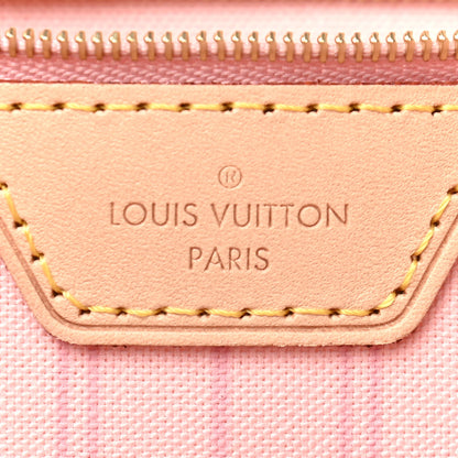 Louis Vuitton Damier Azur Neo Neverfull MM Rose Ballerine 6 of 9