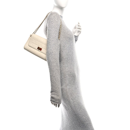 Chanel Lambskin Chocolate Bar Accordion Mademoiselle Ivory 3 of 9