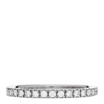 Bulgari 18K White Gold Diamond Roma Amor Wedding Band Ring 47 4.25 1 of 6