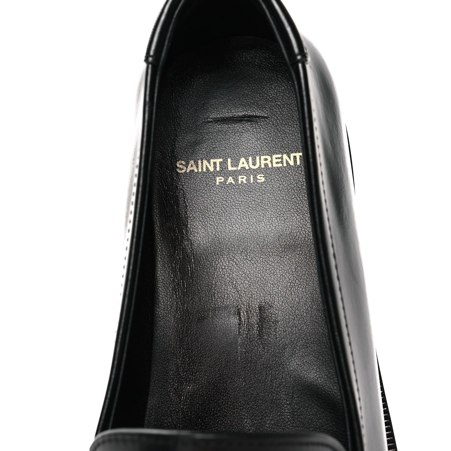 Saint Laurent Smooth Calfskin Penny Loafers 40.5 Black 8 of 9