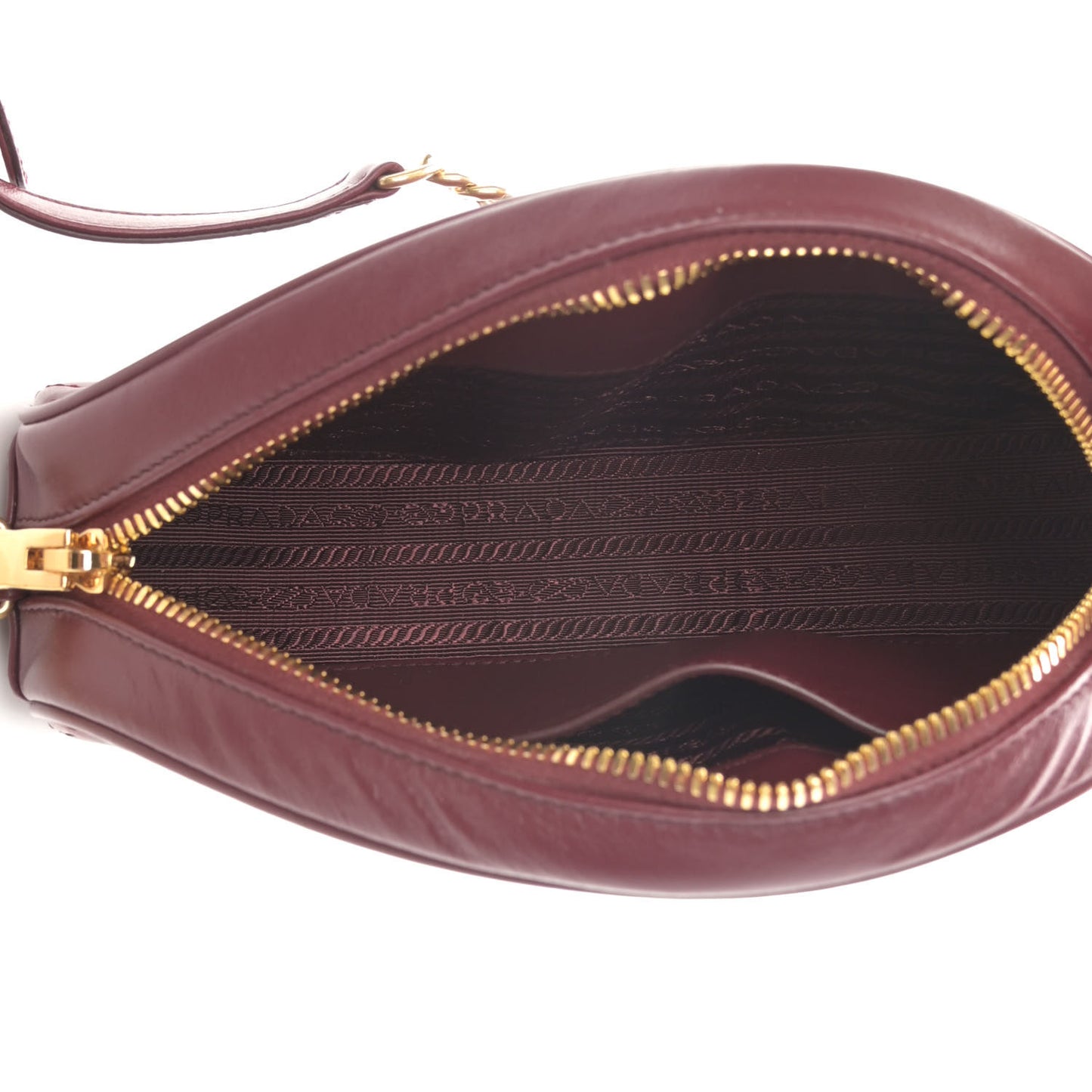 Soft Calfskin Impunture Diagramme Oval Crossbody Bag Cerise