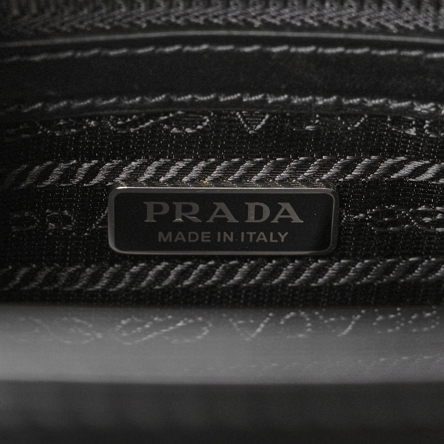 Calfskin Triangle Tote Bag Black