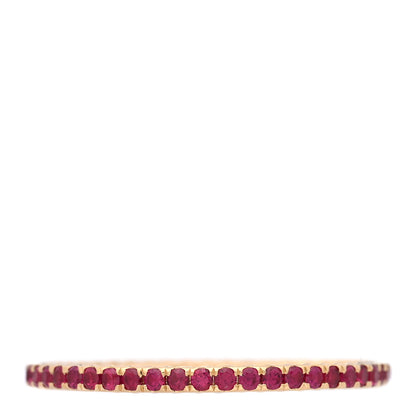 David Yurman 18K Yellow Gold Ruby 1.85mm Eden Eternity Band Ring 66 11.5 1 of 4