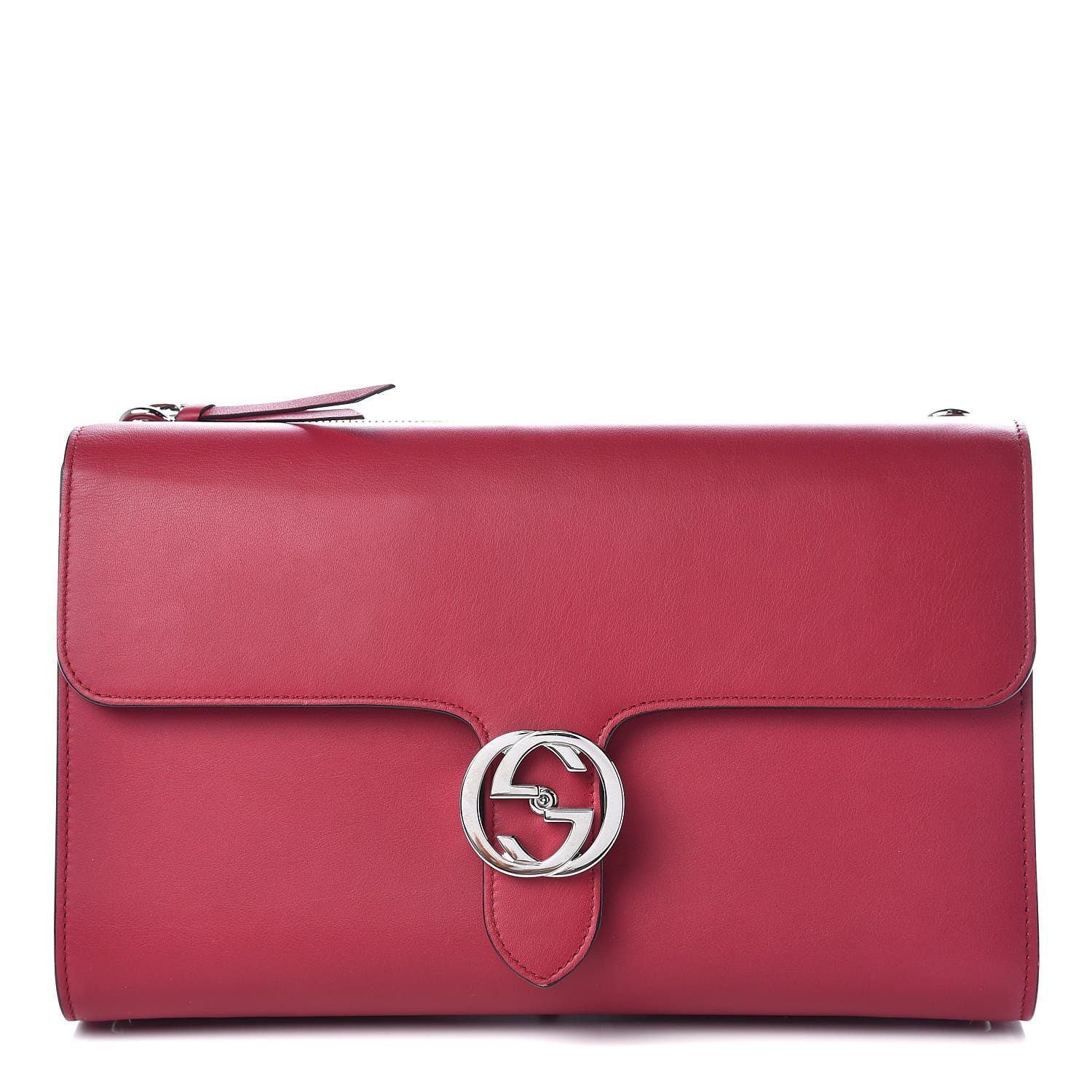 Gucci Moon Calfskin Medium Interlocking G Shoulder Bag Petunia 1 of 10