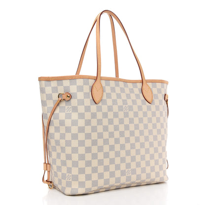 Louis Vuitton Damier Azur Neo Neverfull MM Rose Ballerine 4 of 11