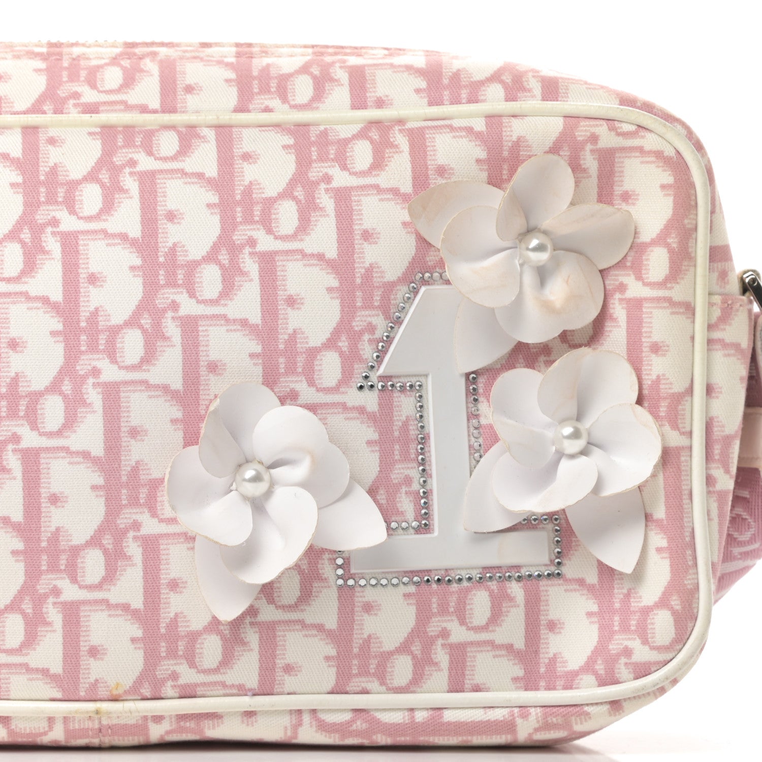 Christian Dior Monogram Girly Shoulder Bag Pink 8 of 12