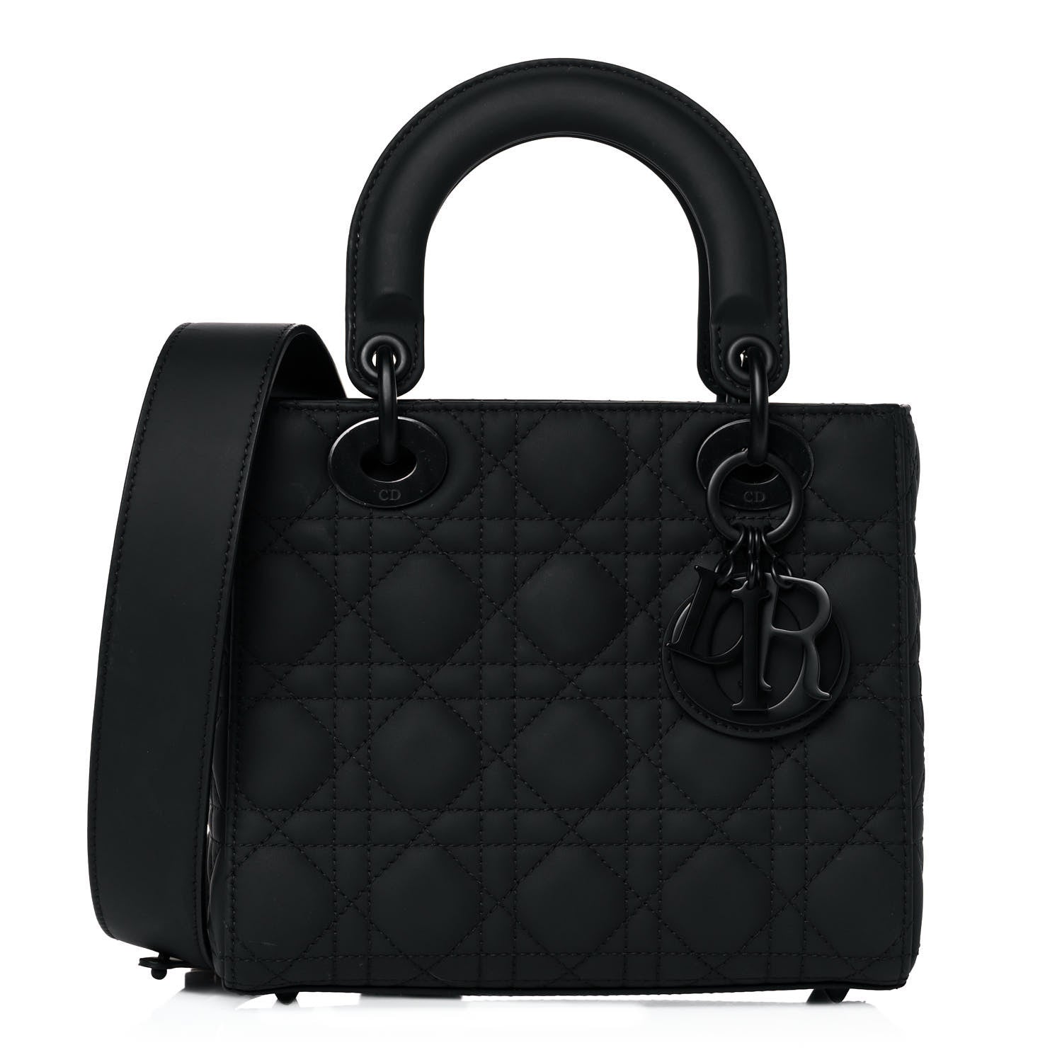 Christian Dior Ultra Matte Calfskin Cannage Small My ABCDior Lady Dior Black 1 of 19