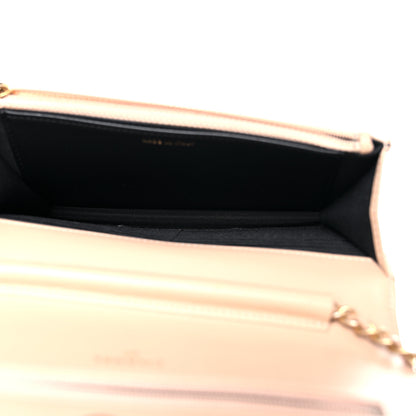 Chanel Caviar Quilted CC Filigree Wallet On Chain WOC Beige Black 5 of 13