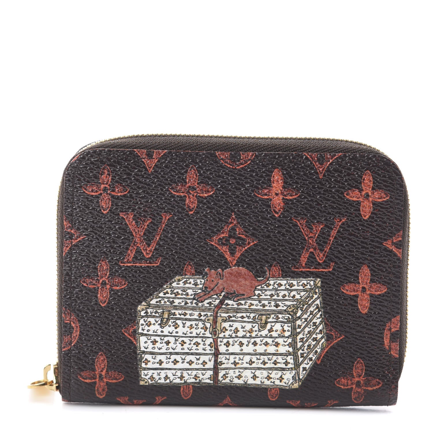 Louis Vuitton Catogram Zippy Coin Purse Marron 1 of 5