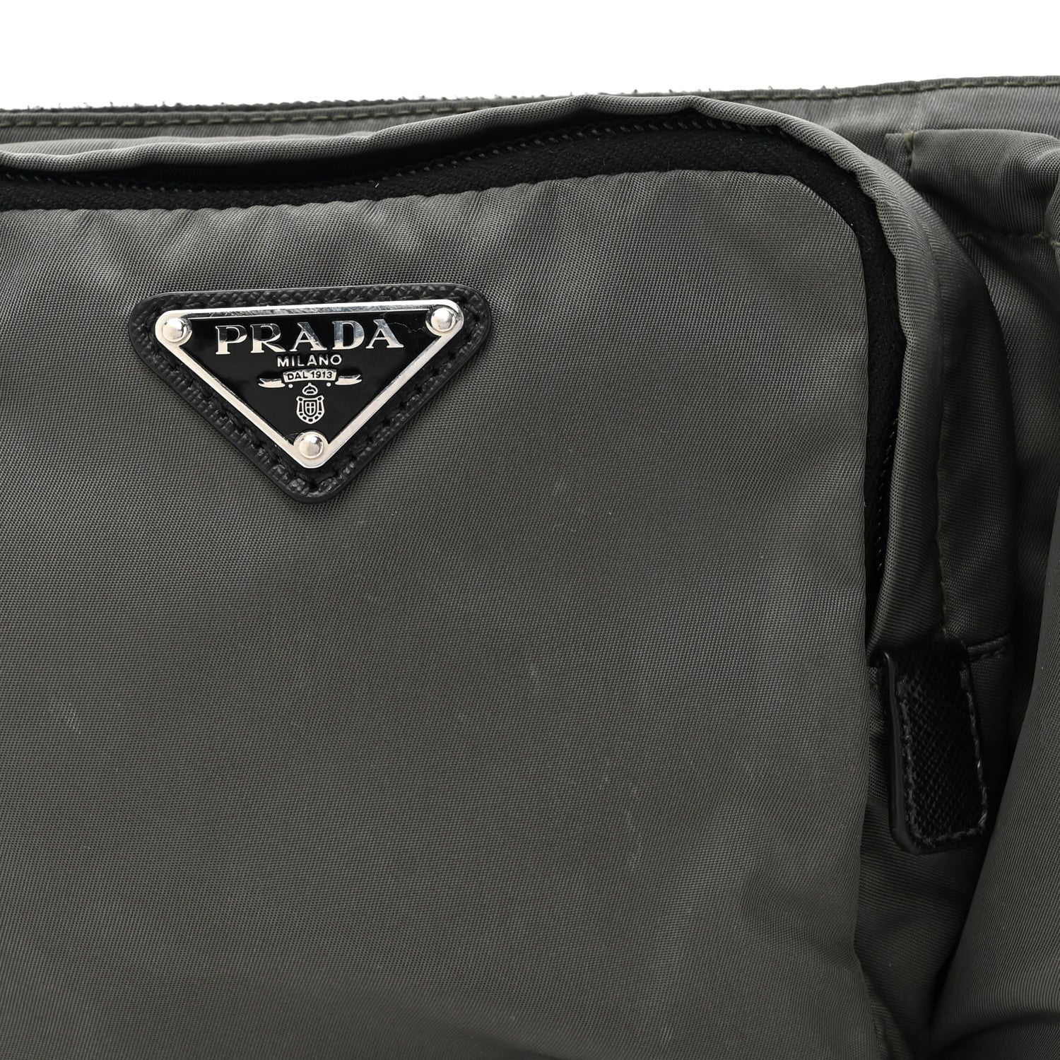 Prada Tessuto Nylon Multipocket Belt Bag Grey 7 of 10
