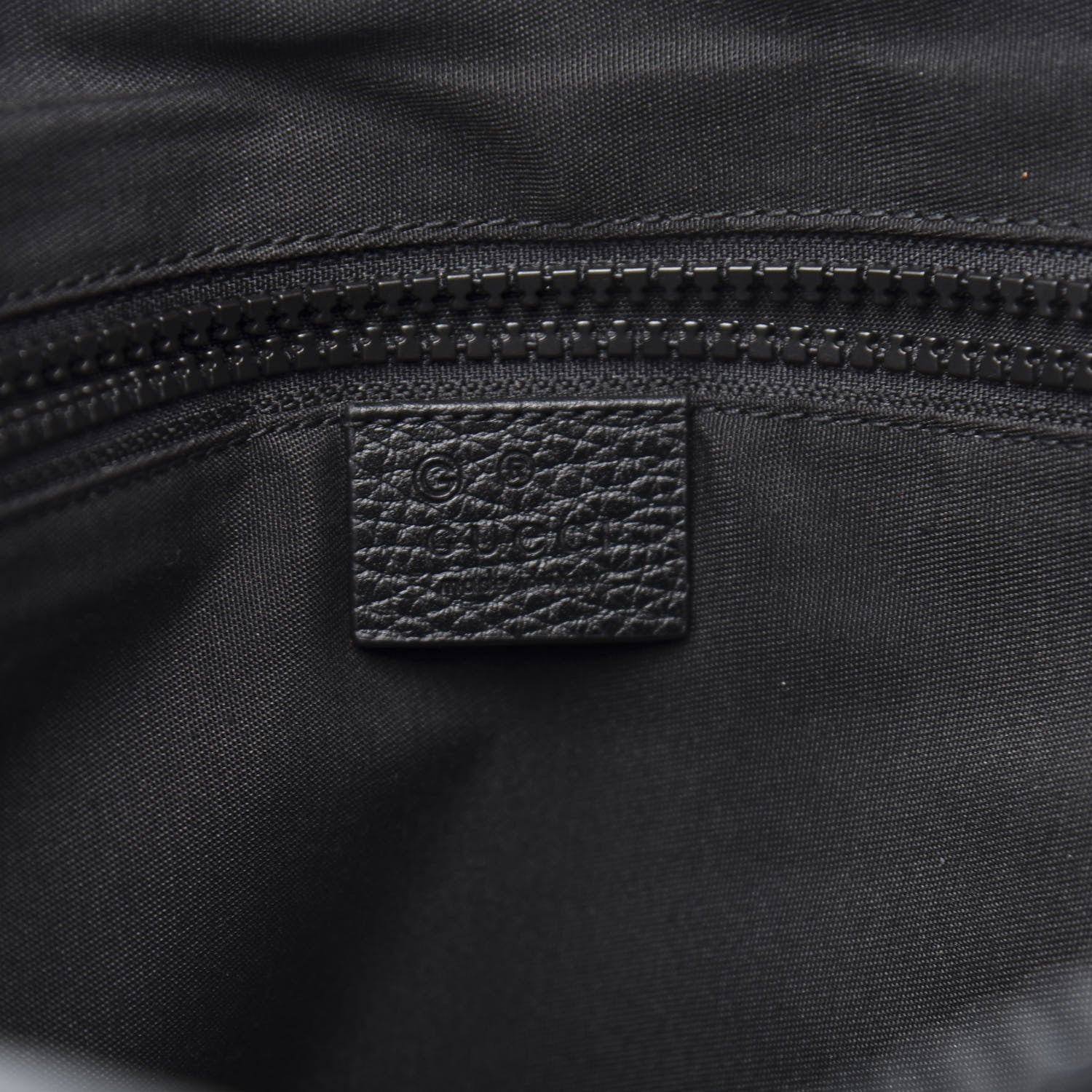 Gucci Nylon Monogram Medium Flat Messenger Bag Black 6 of 12