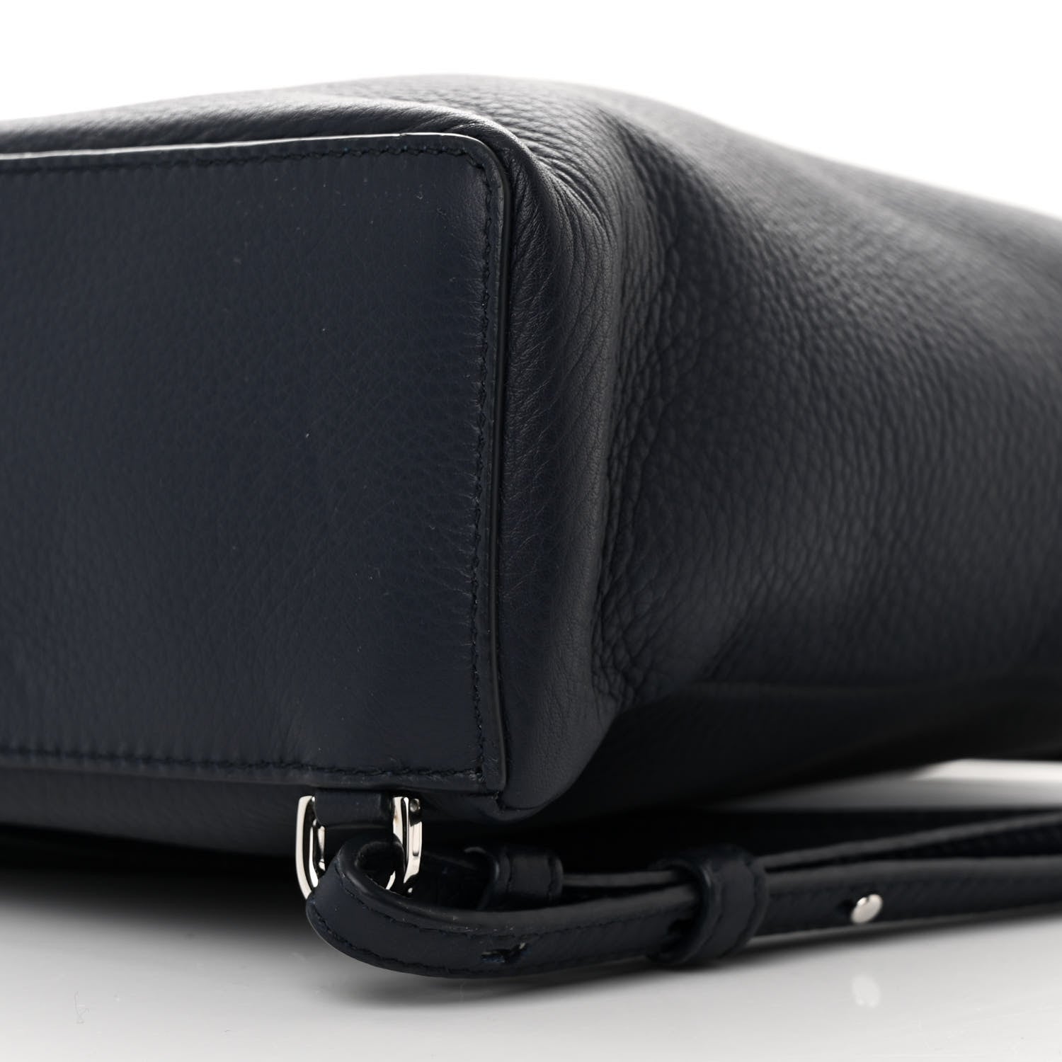 Loro Piana Grained Calfskin L23.5 Extra Pocket Backpack Navy Blue