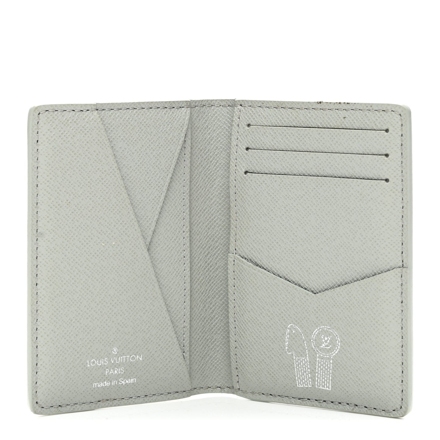 Monogram Pocket Organizer Gradient Grey