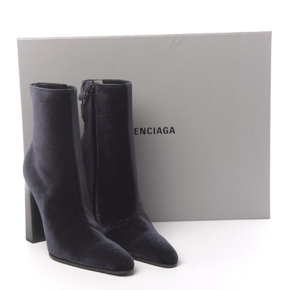 Balenciaga Smooth Velvet Ankle Boots 38 Black 9 of 9