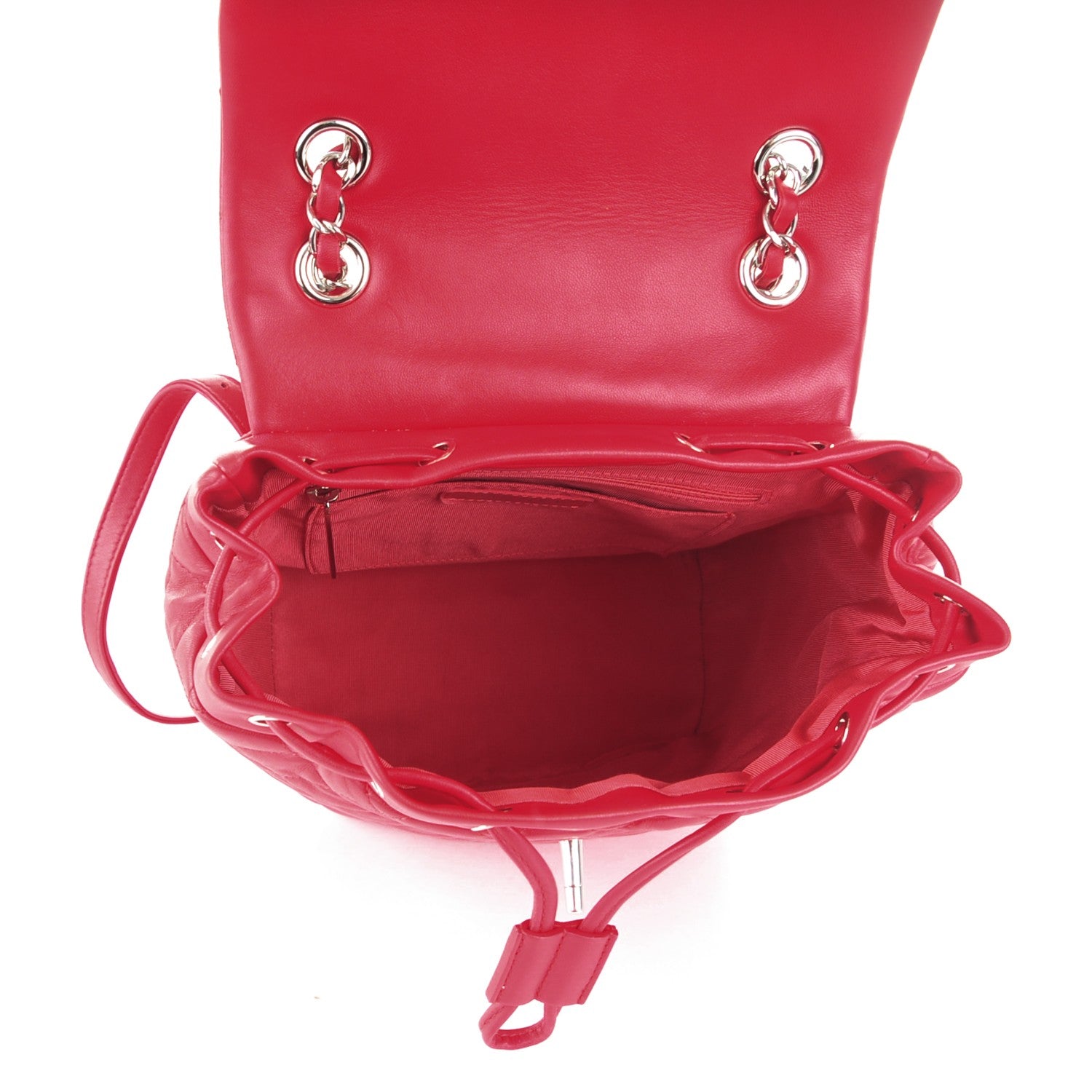 Chanel Calfskin Quilted Small Urban Spirit Backpack Red 6 of 8