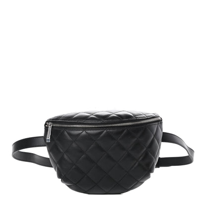 Chanel Calfskin Quilted Waist Belt Bag Black 1 of 11