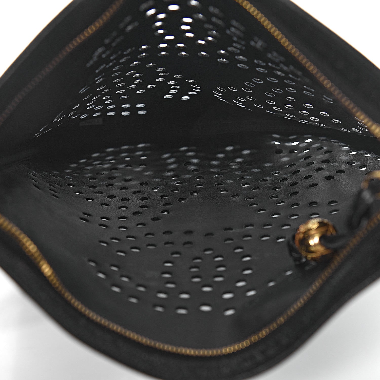 Chanel Caviar Perforated CC Tote Black 6 of 12