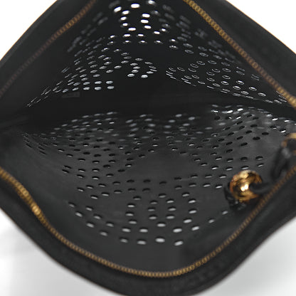 Chanel Caviar Perforated CC Tote Black 6 of 12