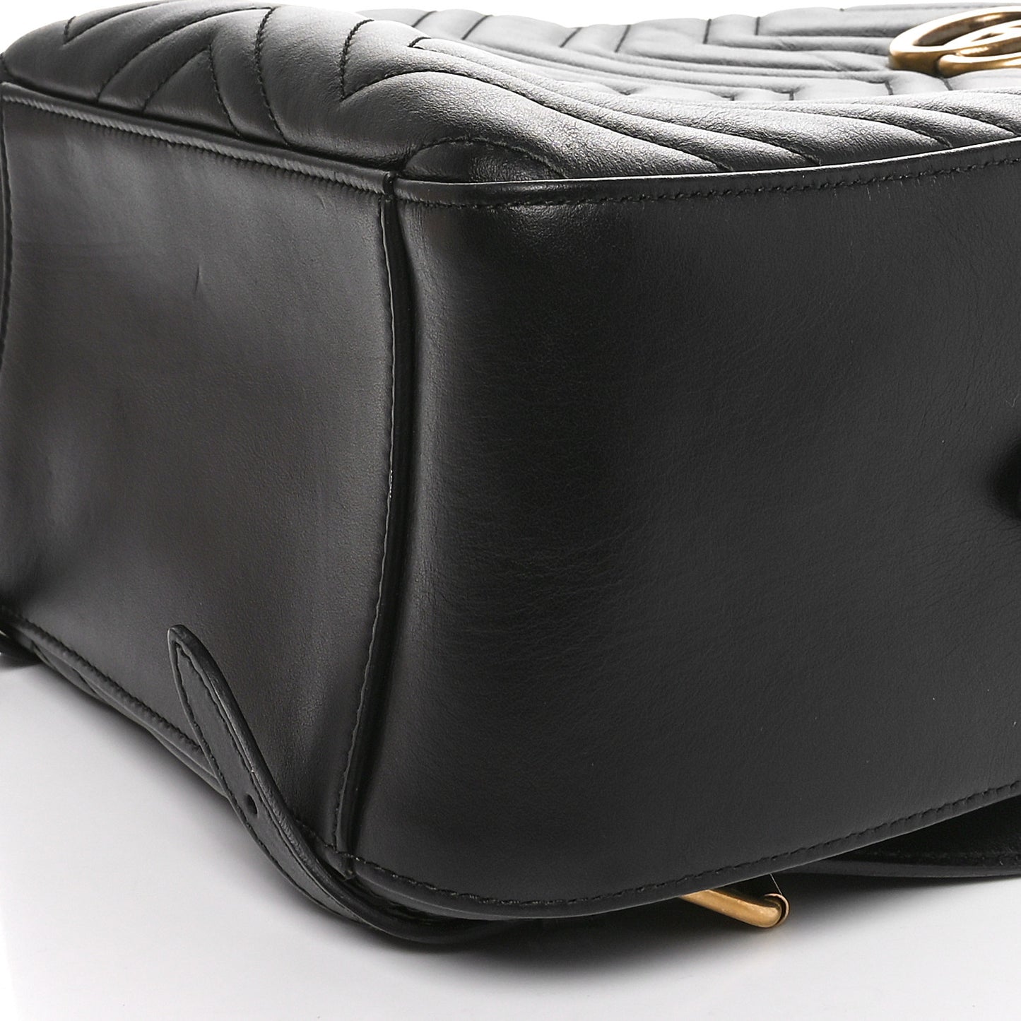 Calfskin Matelasse GG Marmont Dome Backpack Black