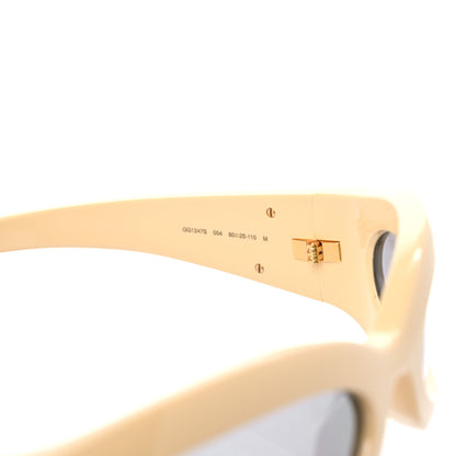 Gucci Acetate GG1247S Oval Geometric-frame Sunglasses Yellow 5 of 8